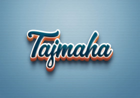 Cursive Name DP: Tajmaha