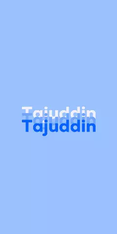 Name DP: Tajuddin