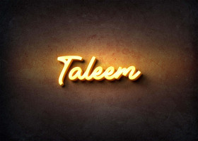 Glow Name Profile Picture for Taleem