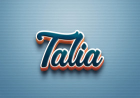 Cursive Name DP: Talia