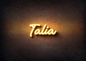 Glow Name Profile Picture for Talia