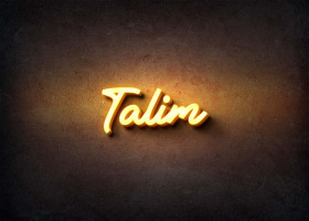 Glow Name Profile Picture for Talim