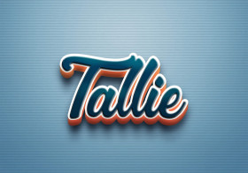 Cursive Name DP: Tallie