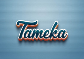 Cursive Name DP: Tameka
