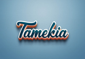 Cursive Name DP: Tamekia