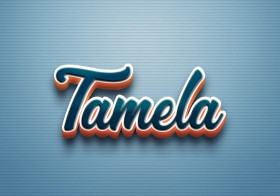 Cursive Name DP: Tamela
