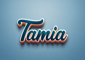 Cursive Name DP: Tamia