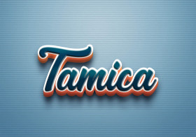 Cursive Name DP: Tamica