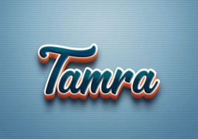 Cursive Name DP: Tamra