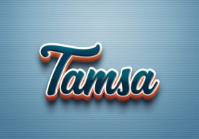 Cursive Name DP: Tamsa