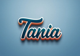 Cursive Name DP: Tania