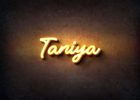 Glow Name Profile Picture for Taniya