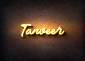 Glow Name Profile Picture for Tanveer