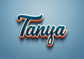 Cursive Name DP: Tanya