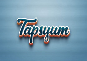 Cursive Name DP: Tapsyum