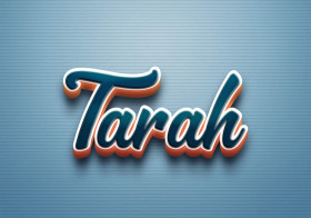 Cursive Name DP: Tarah