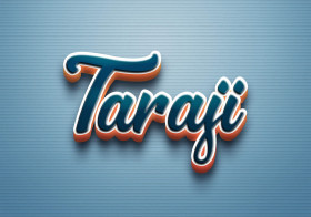 Cursive Name DP: Taraji
