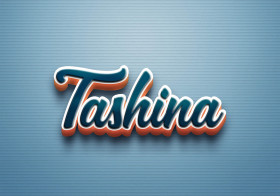 Cursive Name DP: Tashina