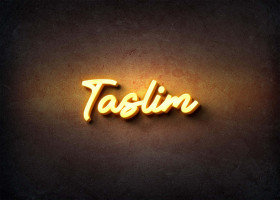 Glow Name Profile Picture for Taslim