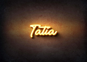Glow Name Profile Picture for Tatia