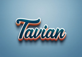 Cursive Name DP: Tavian