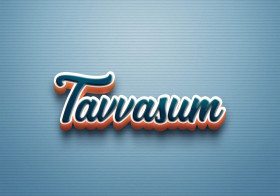 Cursive Name DP: Tavvasum