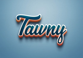 Cursive Name DP: Tawny