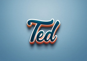 Cursive Name DP: Ted