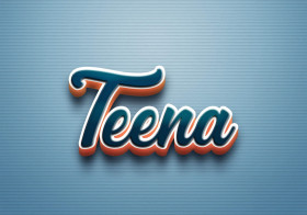 Cursive Name DP: Teena