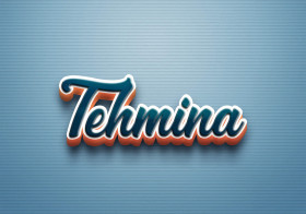 Cursive Name DP: Tehmina