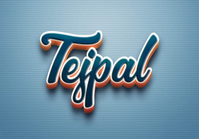 Cursive Name DP: Tejpal
