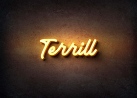 Glow Name Profile Picture for Terrill