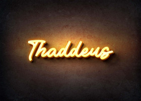 Glow Name Profile Picture for Thaddeus