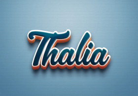 Cursive Name DP: Thalia