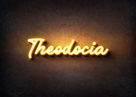 Glow Name Profile Picture for Theodocia