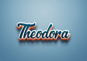 Cursive Name DP: Theodora