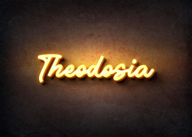 Glow Name Profile Picture for Theodosia