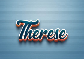 Cursive Name DP: Therese