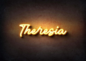Glow Name Profile Picture for Theresia