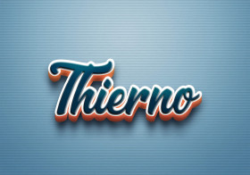 Cursive Name DP: Thierno