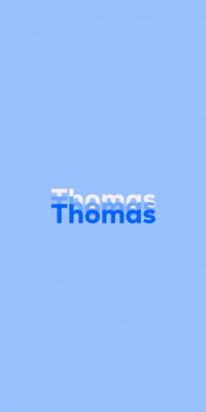 Name DP: Thomas