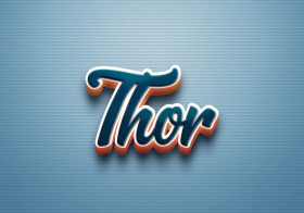Cursive Name DP: Thor