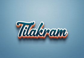 Cursive Name DP: Tilakram