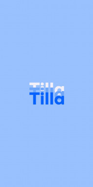 Name DP: Tilla