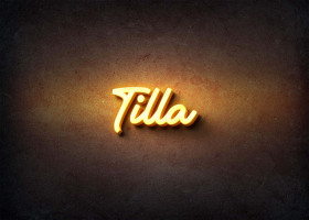 Glow Name Profile Picture for Tilla