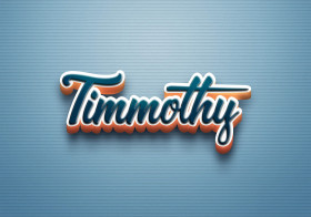 Cursive Name DP: Timmothy