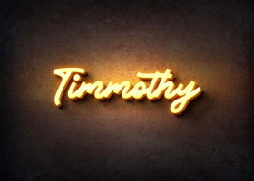 Glow Name Profile Picture for Timmothy