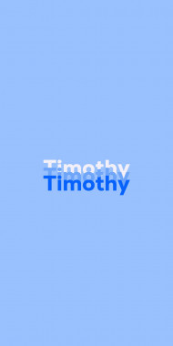 Name DP: Timothy