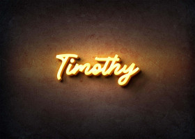 Glow Name Profile Picture for Timothy