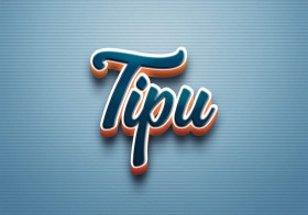 Cursive Name DP: Tipu